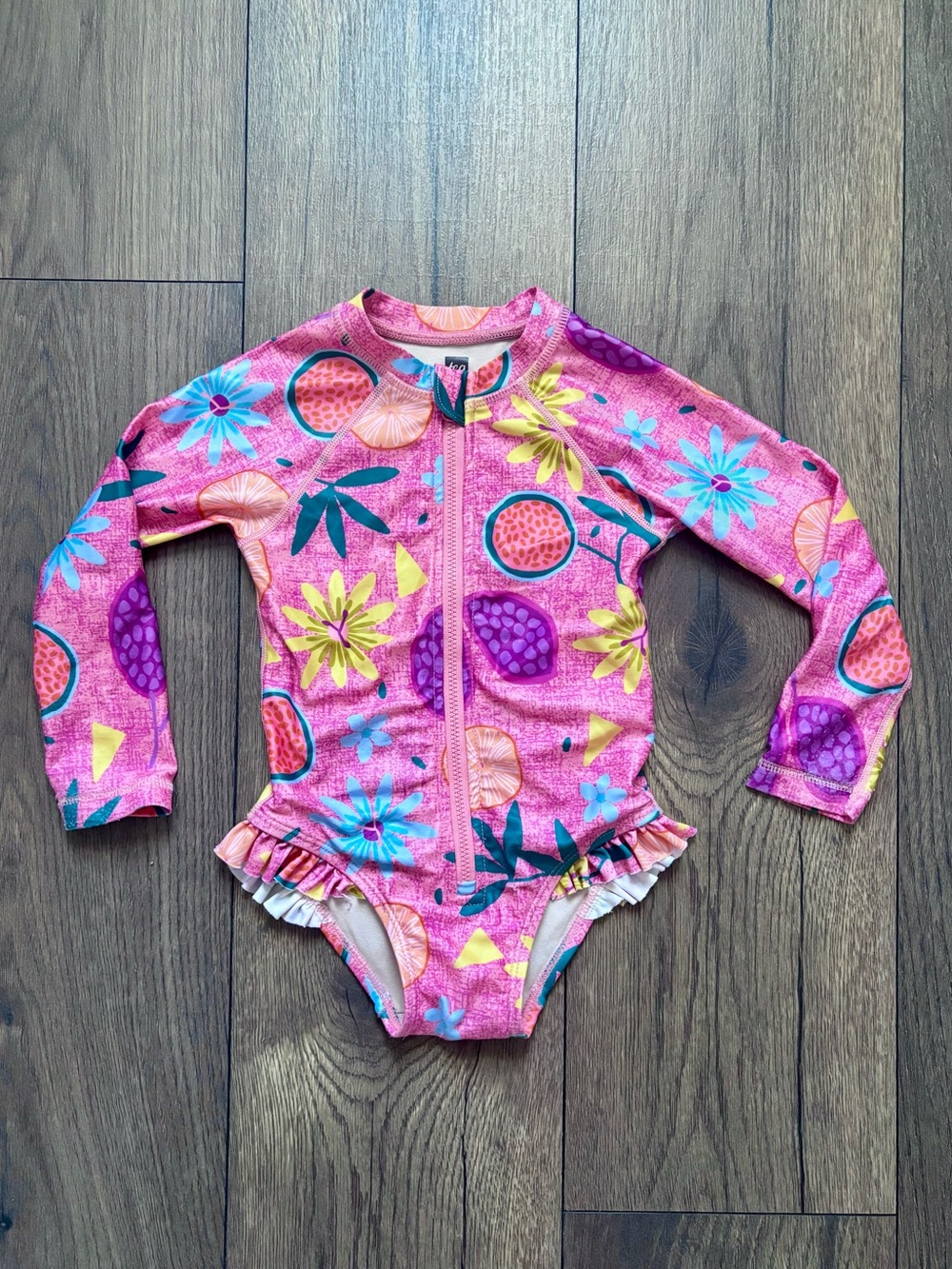 Tea Collection Toddler One-Piece Zip Swimsuit, 2T